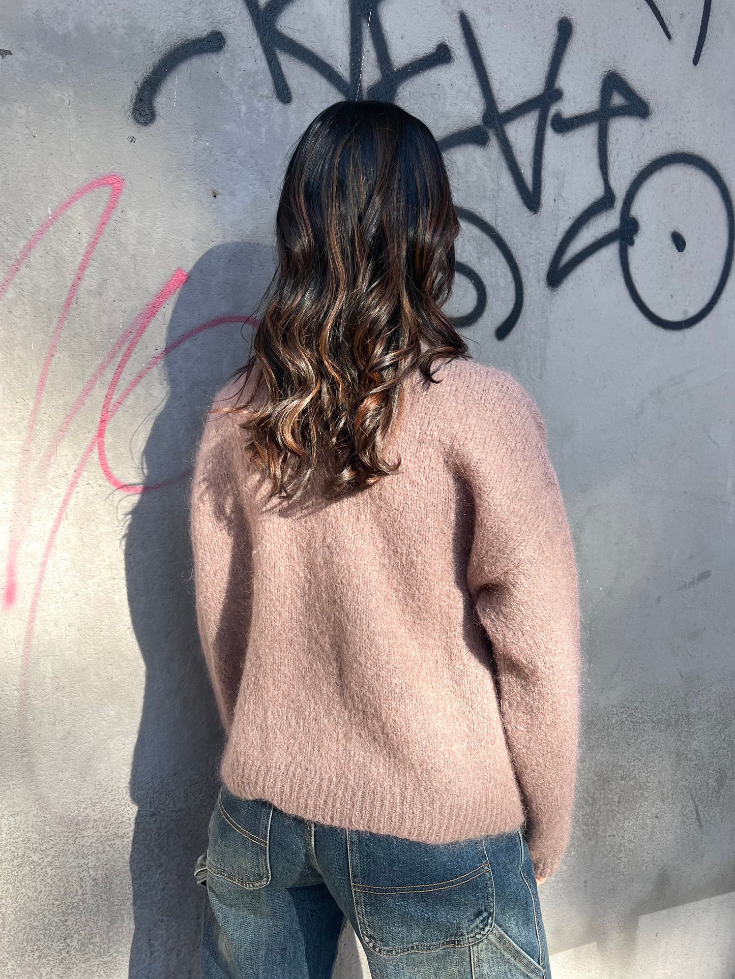 CARDIGAN MOHAIR BOTTONI GIOIELLO AMIRA CACHA