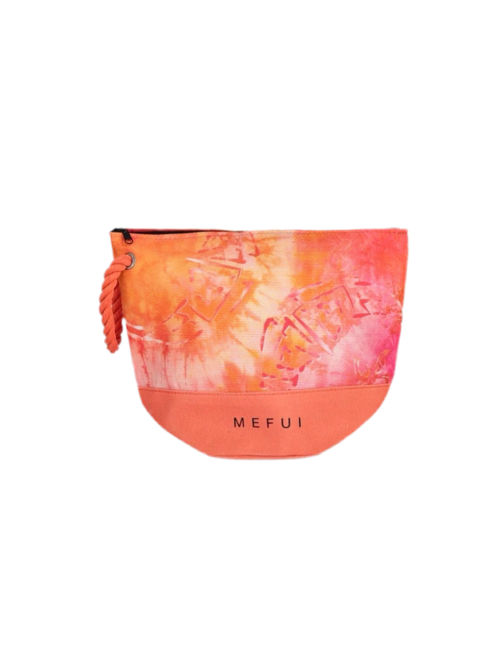 POCHETTE MARE CON CERNIERA FANTASIA ARANCIO