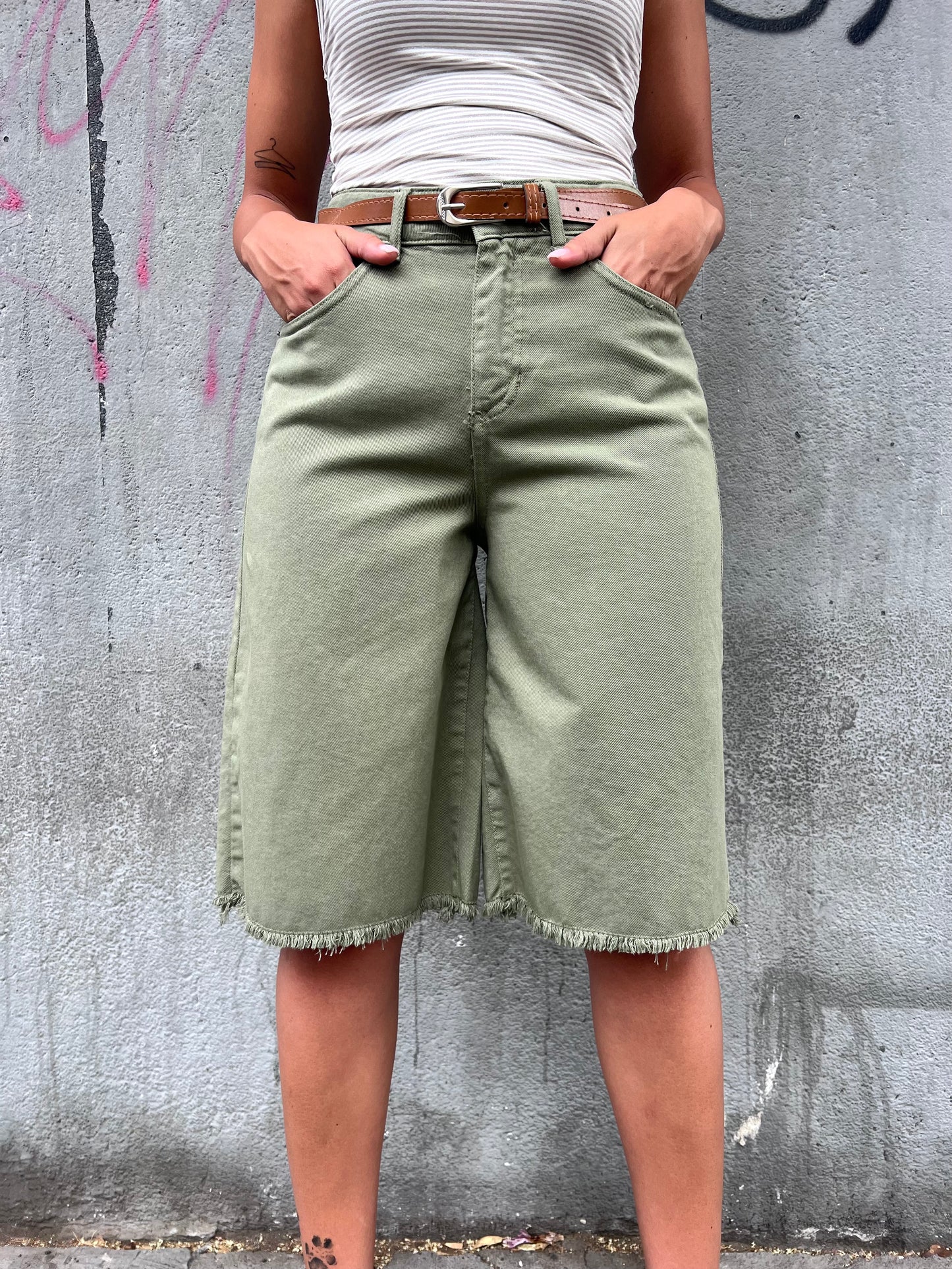 SUSY MIX BERMUDA RELA DENIM CATERINA VERDE