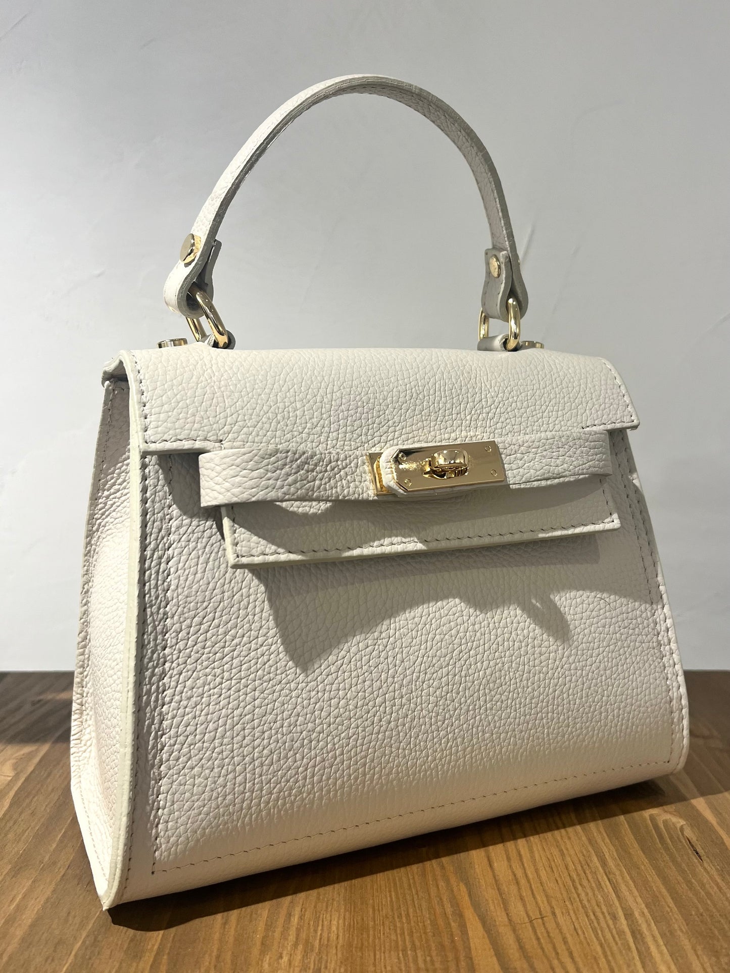 BORSA IN PELLE KELLY SMALL BURRO