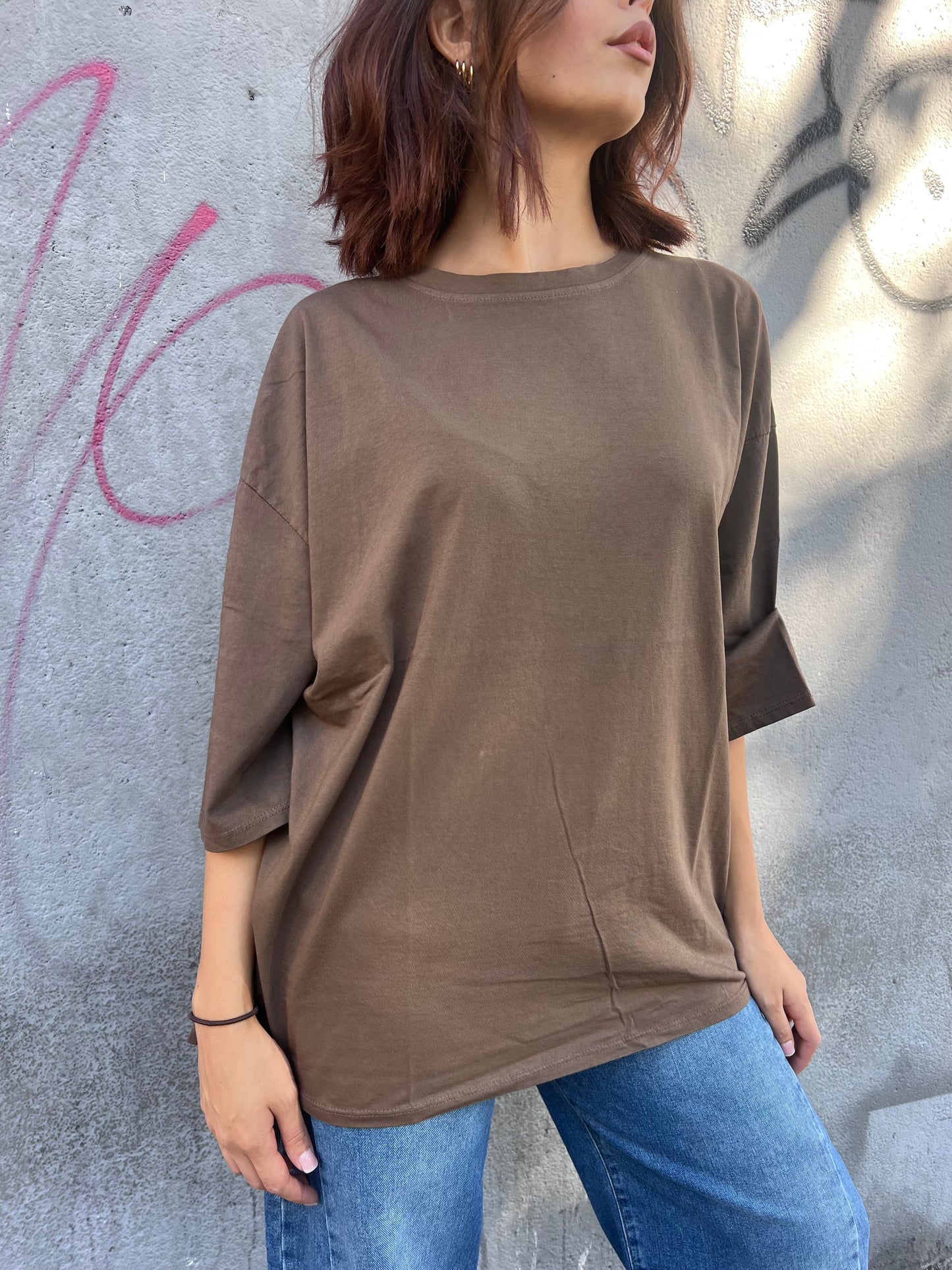 SUSY MIX T-SHIRT OVER M/MANICA. FLORA MORO