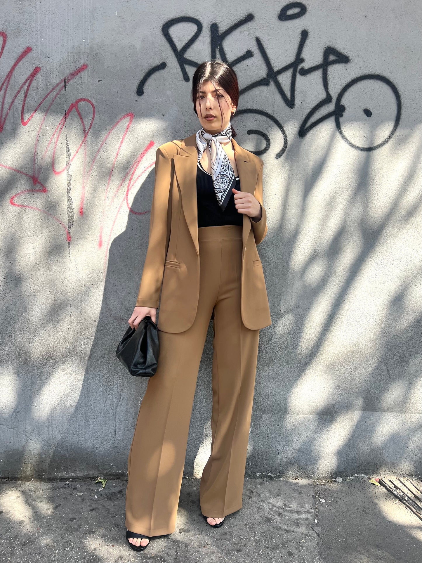 SUSY MIX GIACCA MONOPETTO FLUIDO MIRIAM CAMMELLO
