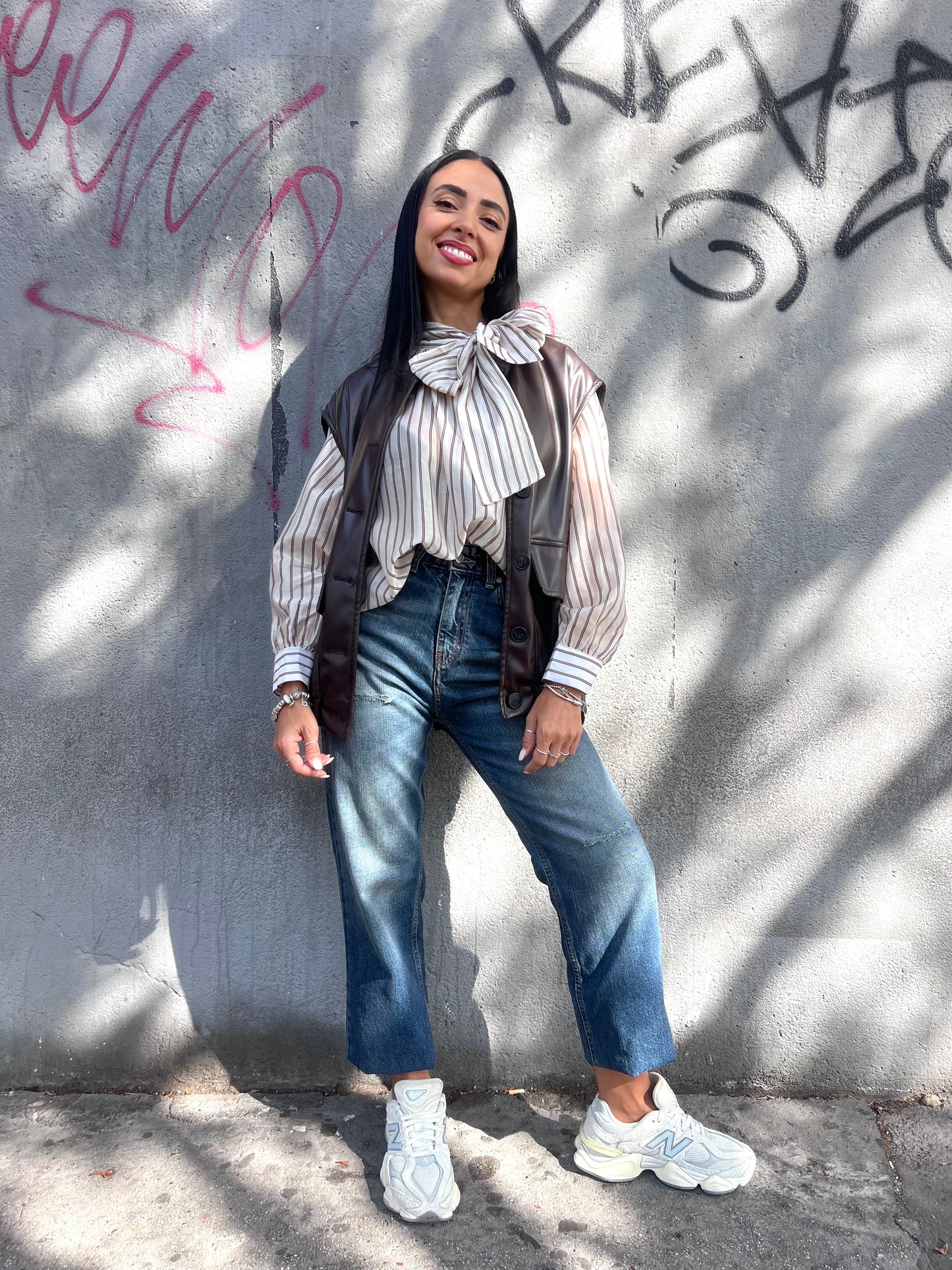 SUSY MIX DENIM VITA ALTA STRAIGHT FIT PAOLETTA BLU MEDIO
