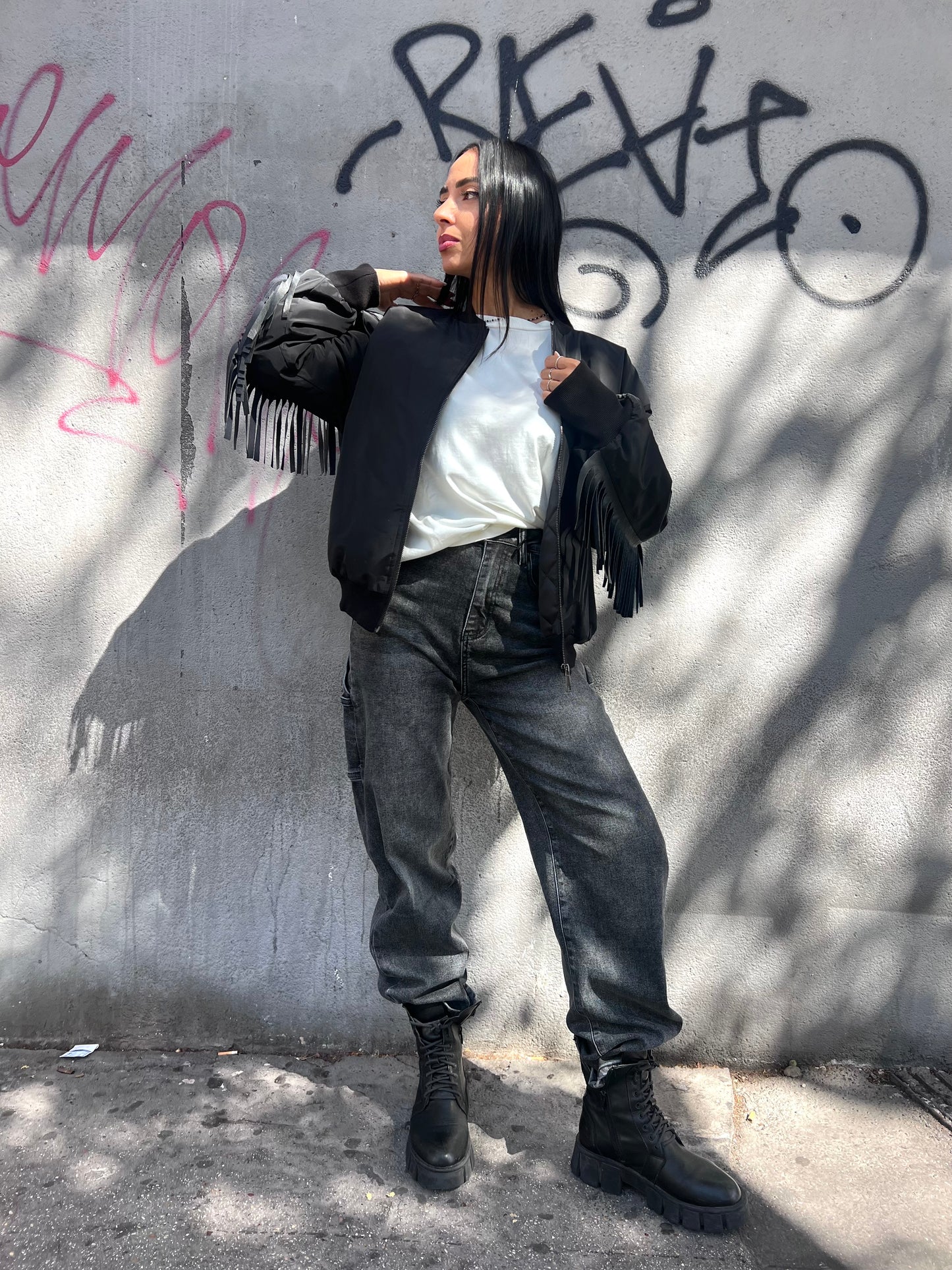 SUSY MIX BOMBER APPLICAZIONI FRANGE REBECCA NERO