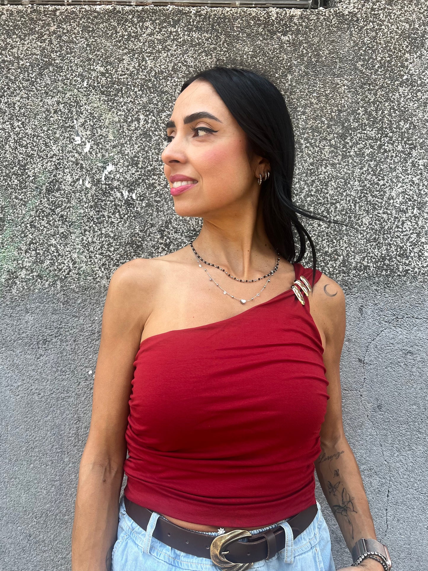 SUSY MIX CANOTTA MONOSPALLA DETTAGLIO ORO ALINA INDIA