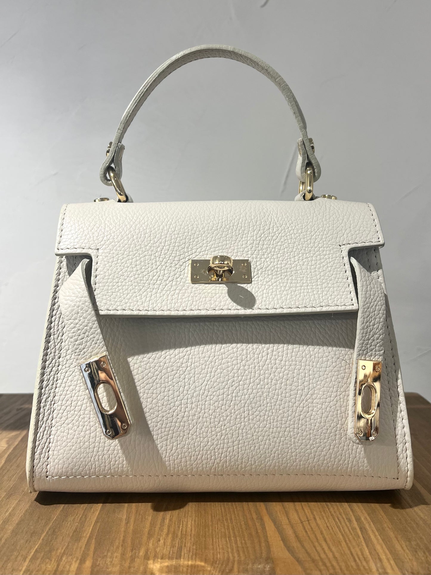 BORSA IN PELLE KELLY SMALL BURRO