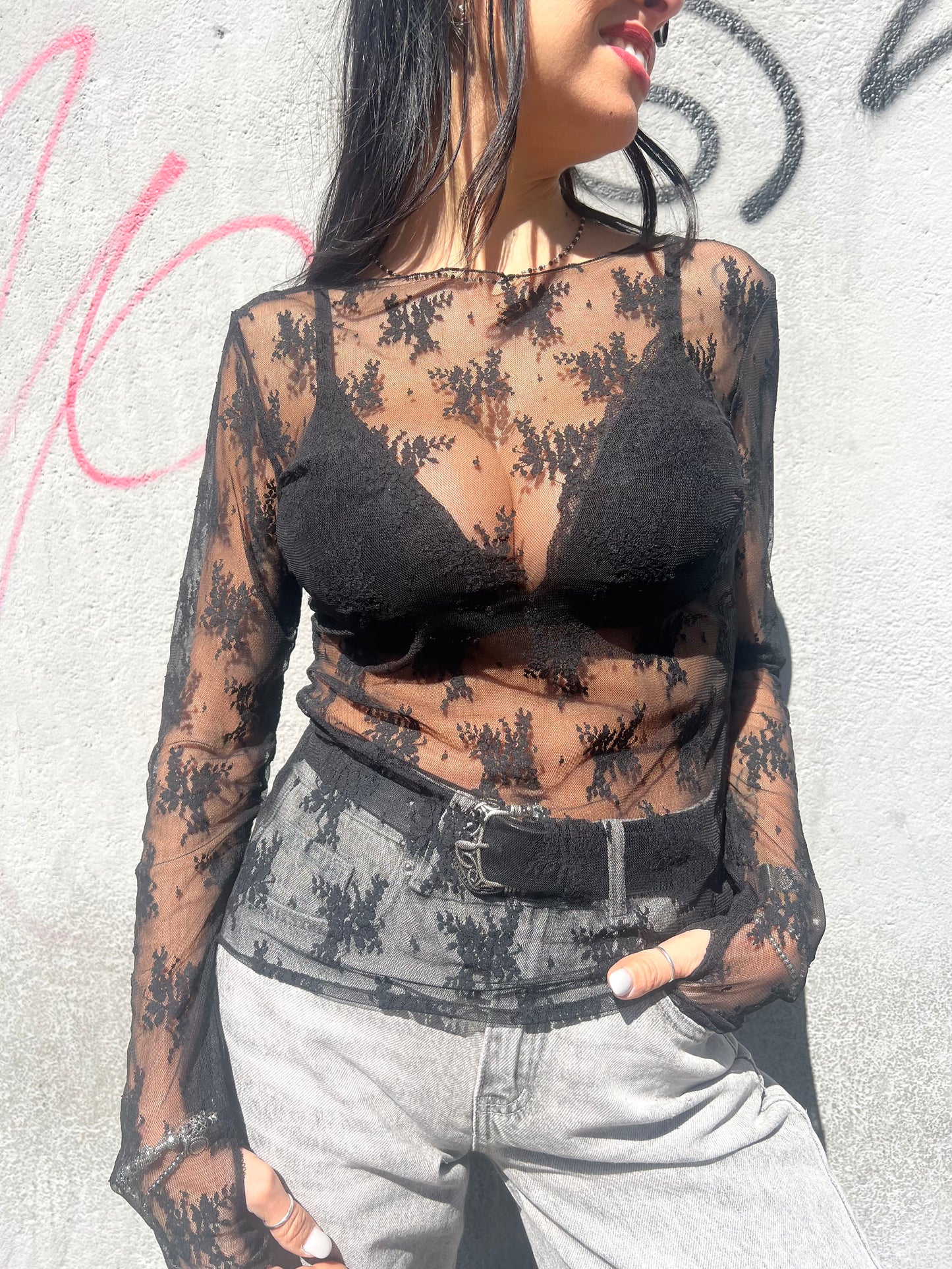 SUSY MIX MAGLIA BASIC PIZZO ROBERTA NERO