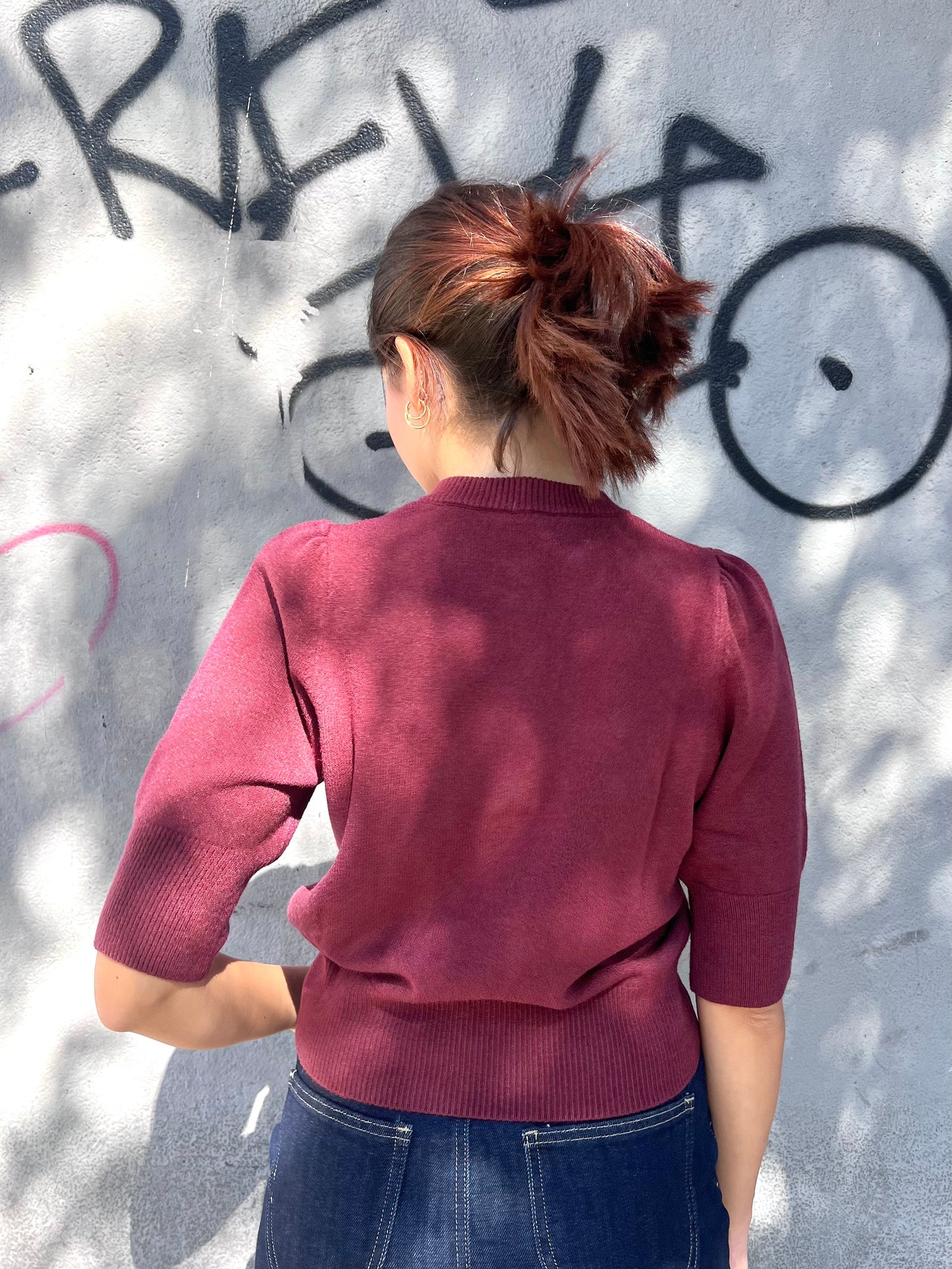 SUSY MIX PULL M/C BOTTONI GIOIELLO IOLANDA VINO