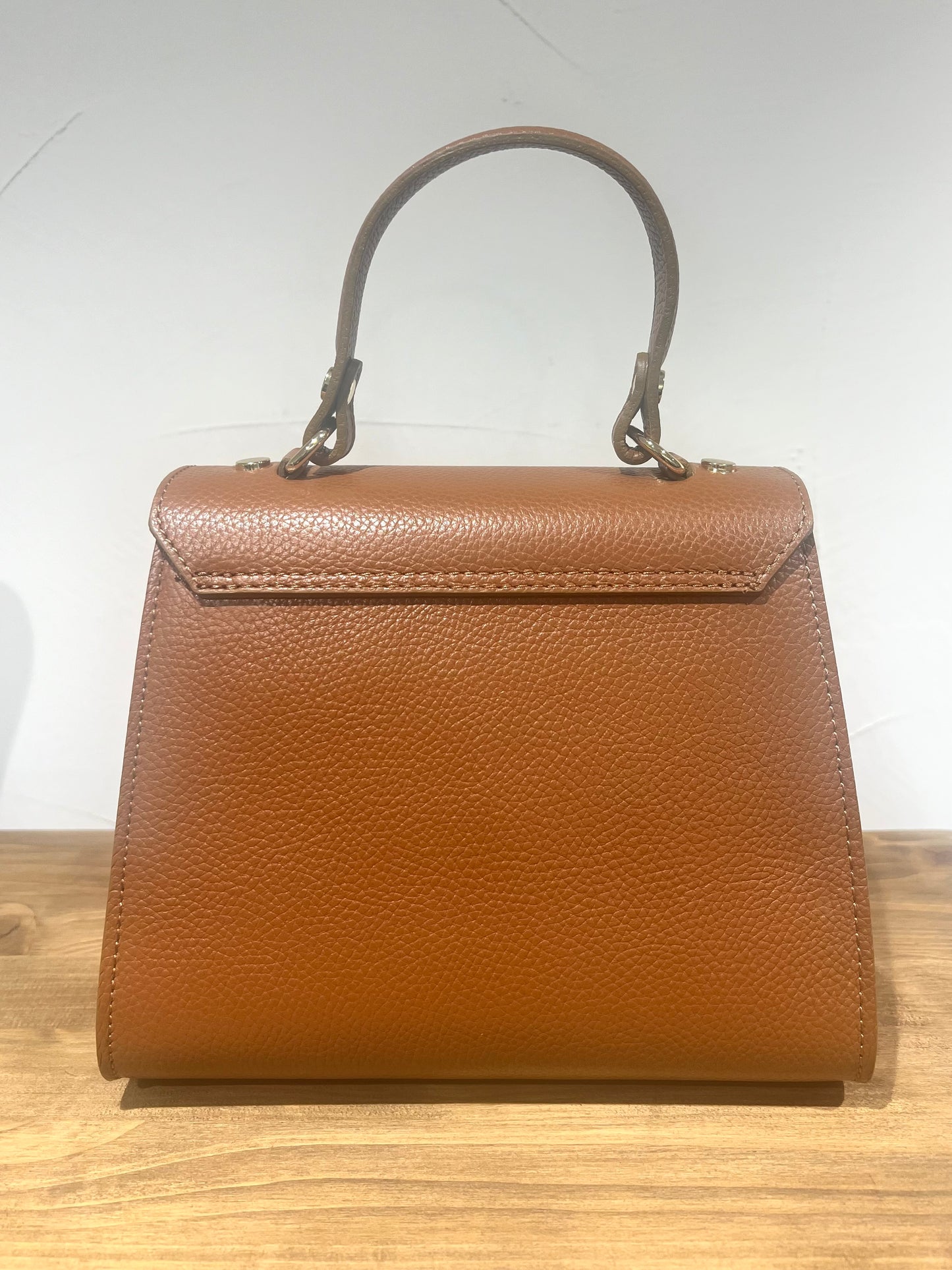 BORSA IN PELLE KELLY SMALL CUOIO