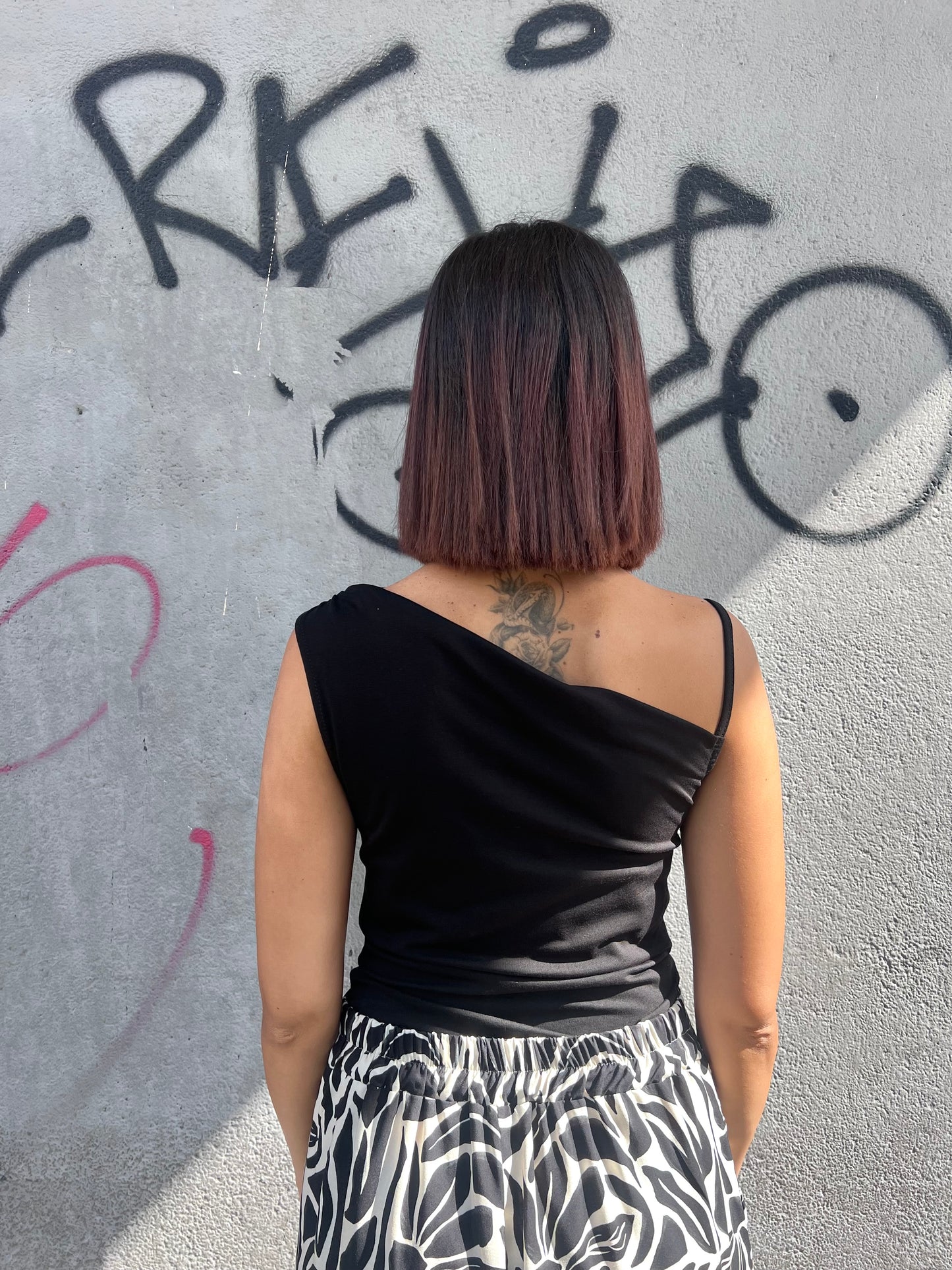 SUSY MIX CANOTTA MONOSPALLA ROBY NERO