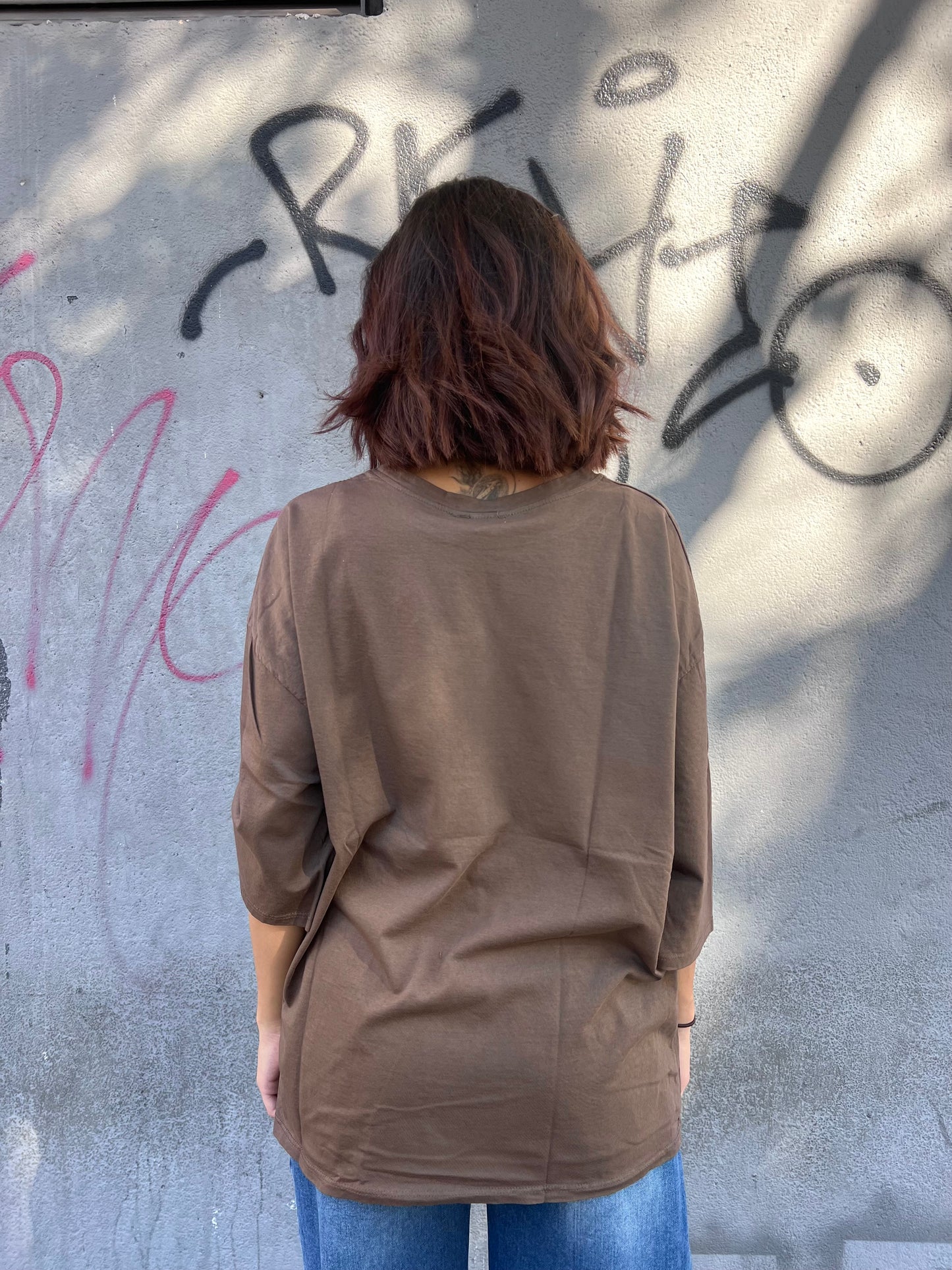 SUSY MIX T-SHIRT OVER M/MANICA. FLORA MORO