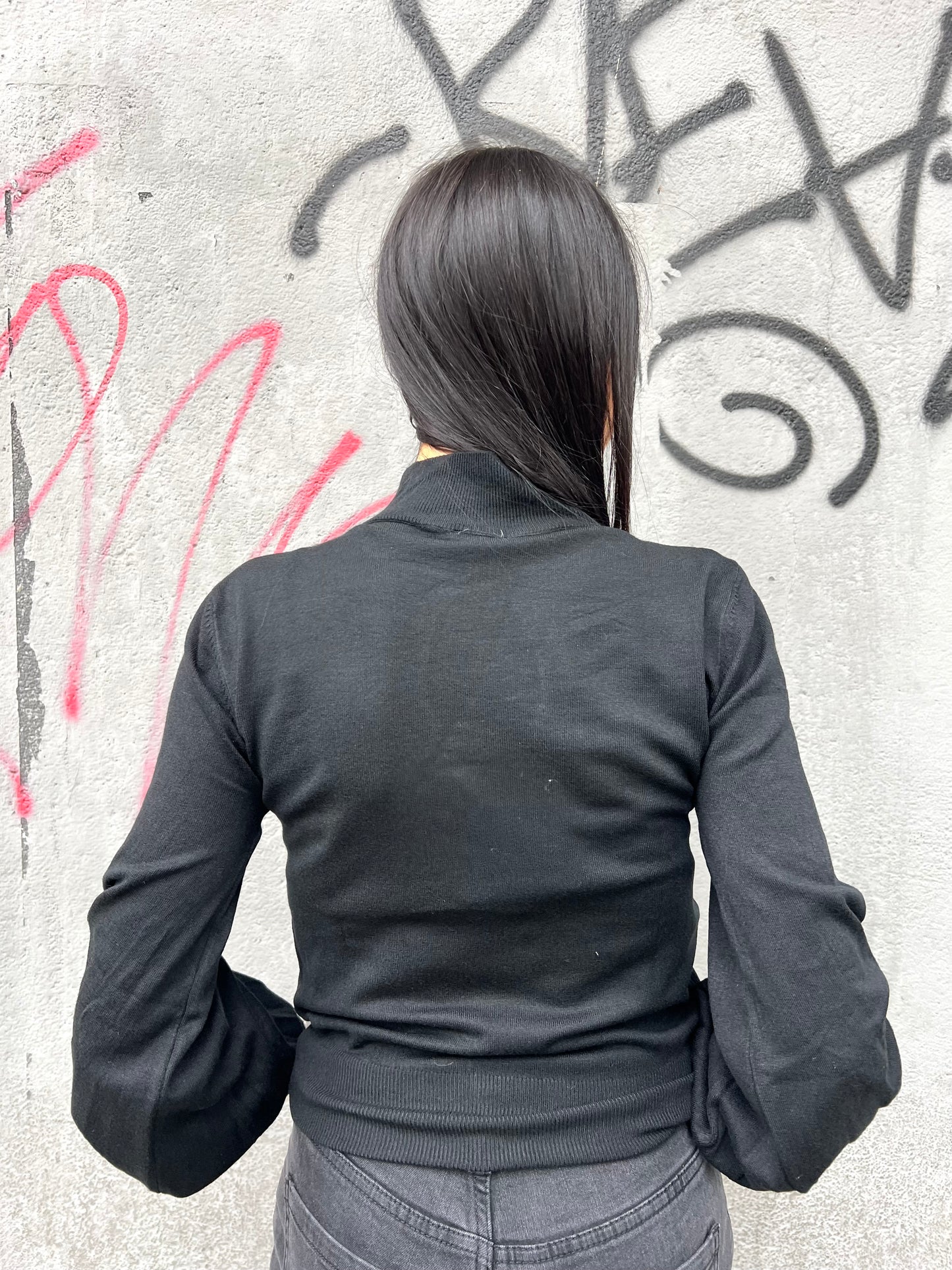 SUSY MIX MAGLIA LUPETTO GOCCIA MATILDE NERO