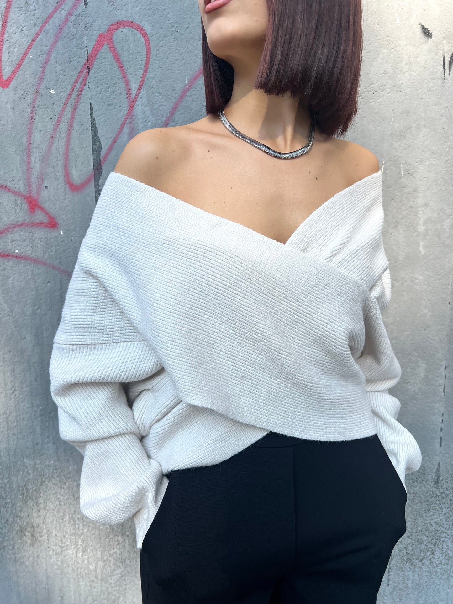 SUSY MIX MAGLIA INCROCIO COSTE VALERY BURRO