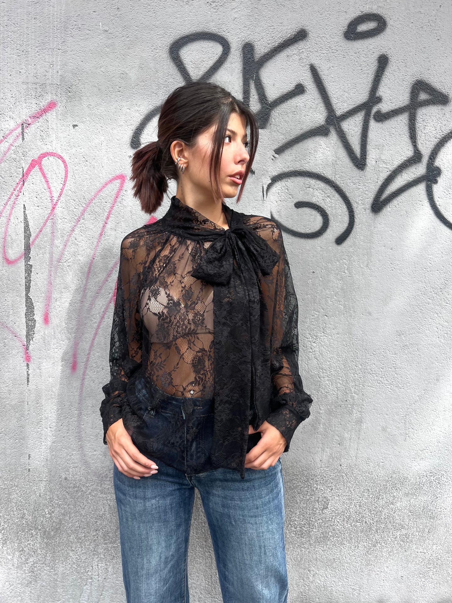 SUSY MIX CAMICIONE DENIM STONE WASH STRASS BENNY VINO