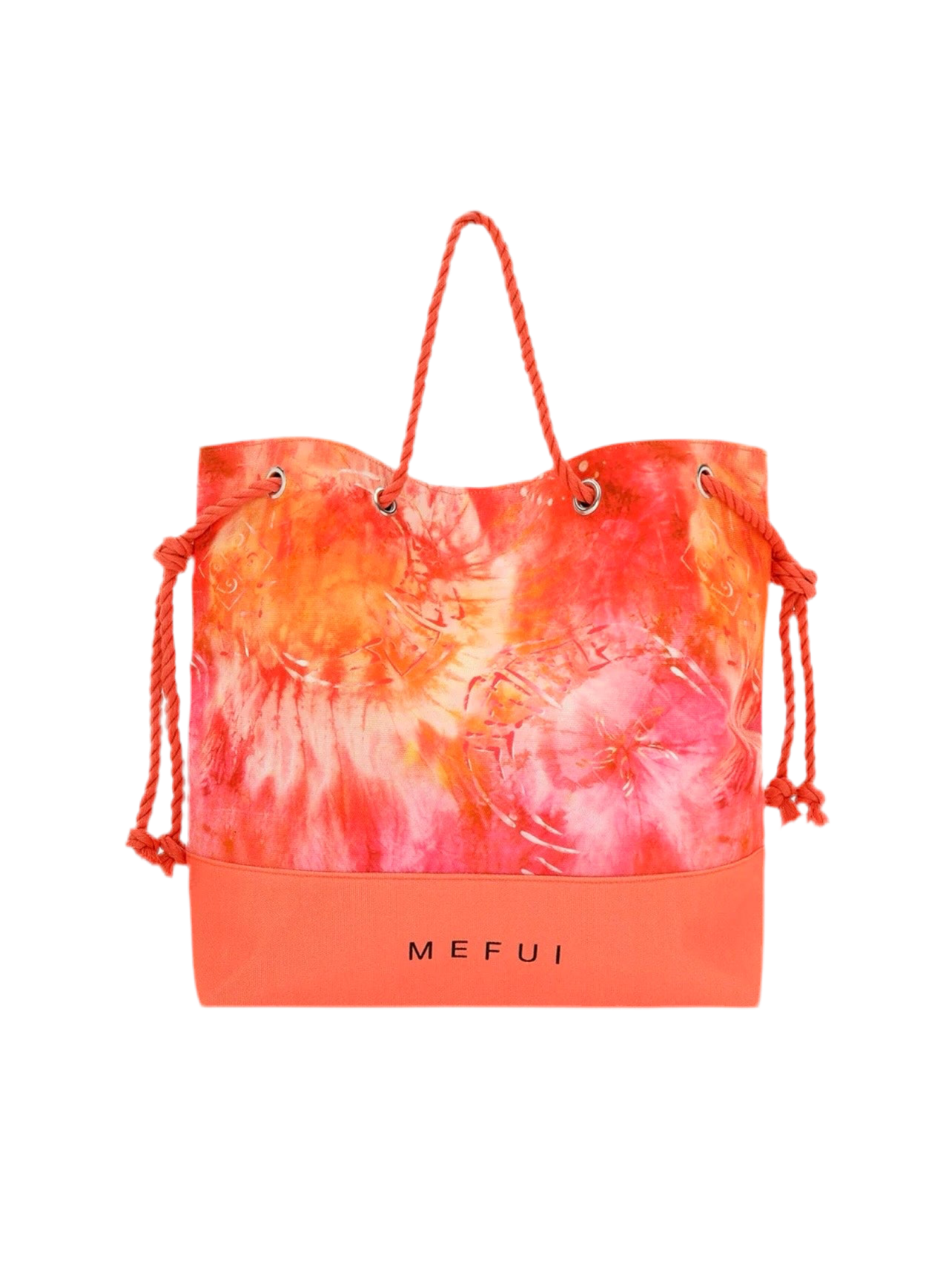 BORSA MARE MANICI IN CORDA FANTASIA ARANCIO