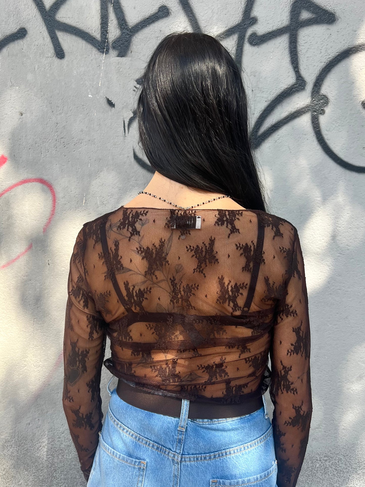 SUSY MIX MAGLIA BASIC PIZZO ROBERTA CIOCCOLATO