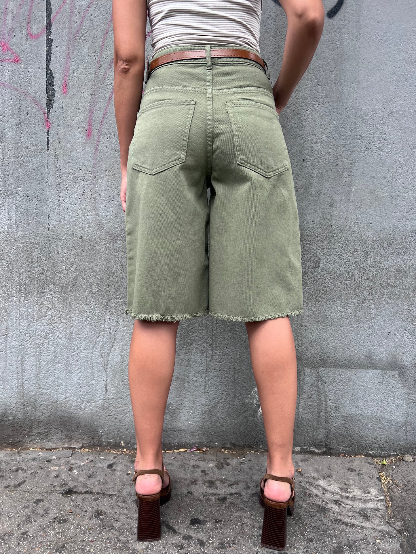 SUSY MIX BERMUDA RELA DENIM CATERINA VERDE