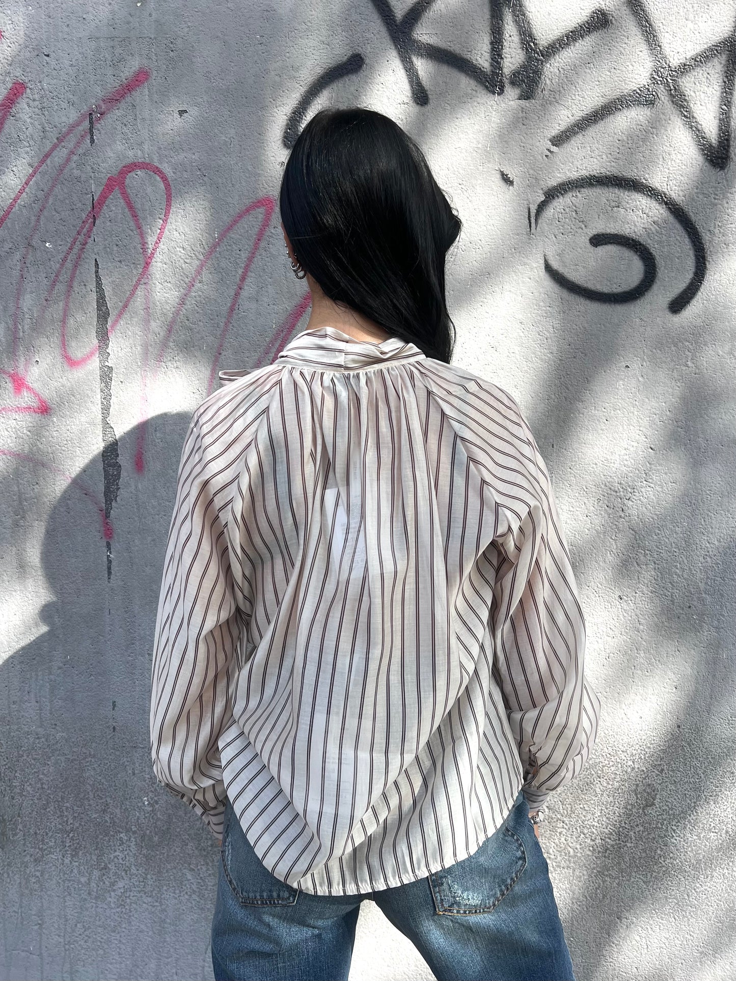 SUSY MIX BLUSA GESSATA FIOCCO GINEVRA BURRO