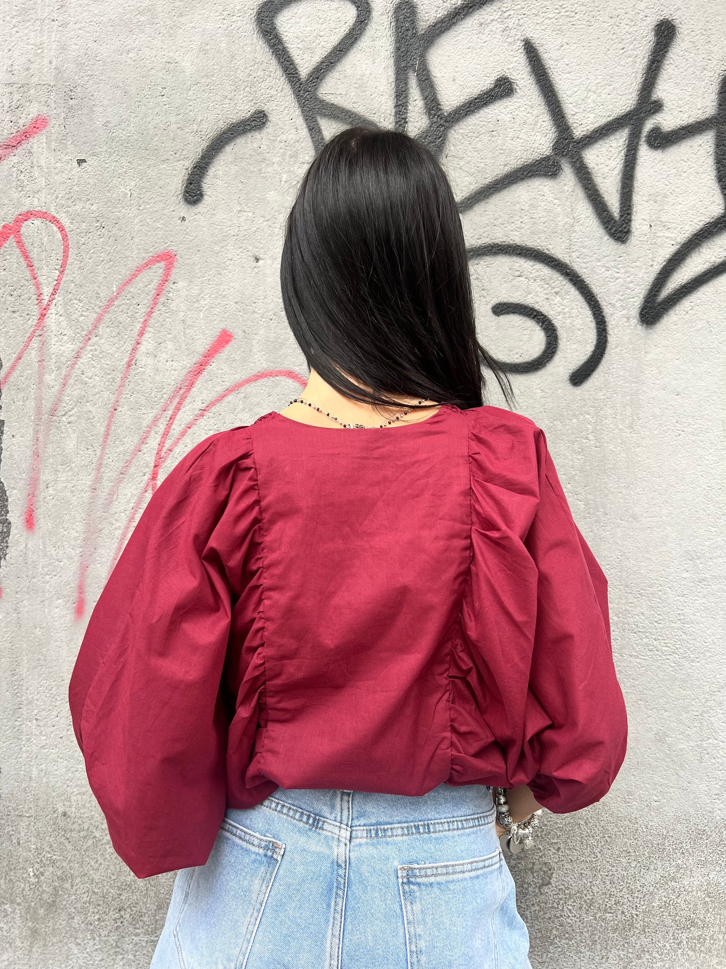 BLUSA CROP INCROCIO PASSAMANERIA NORA INDIA