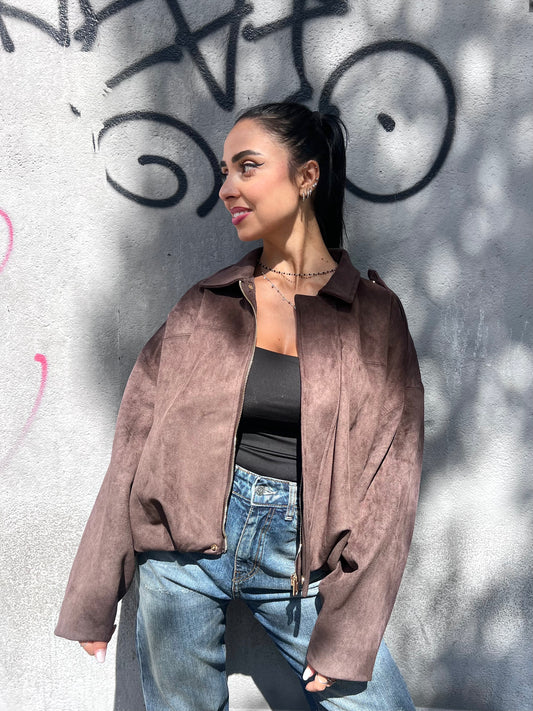 SUSY MIX BOMBER OVER IN SUEDE MORO
