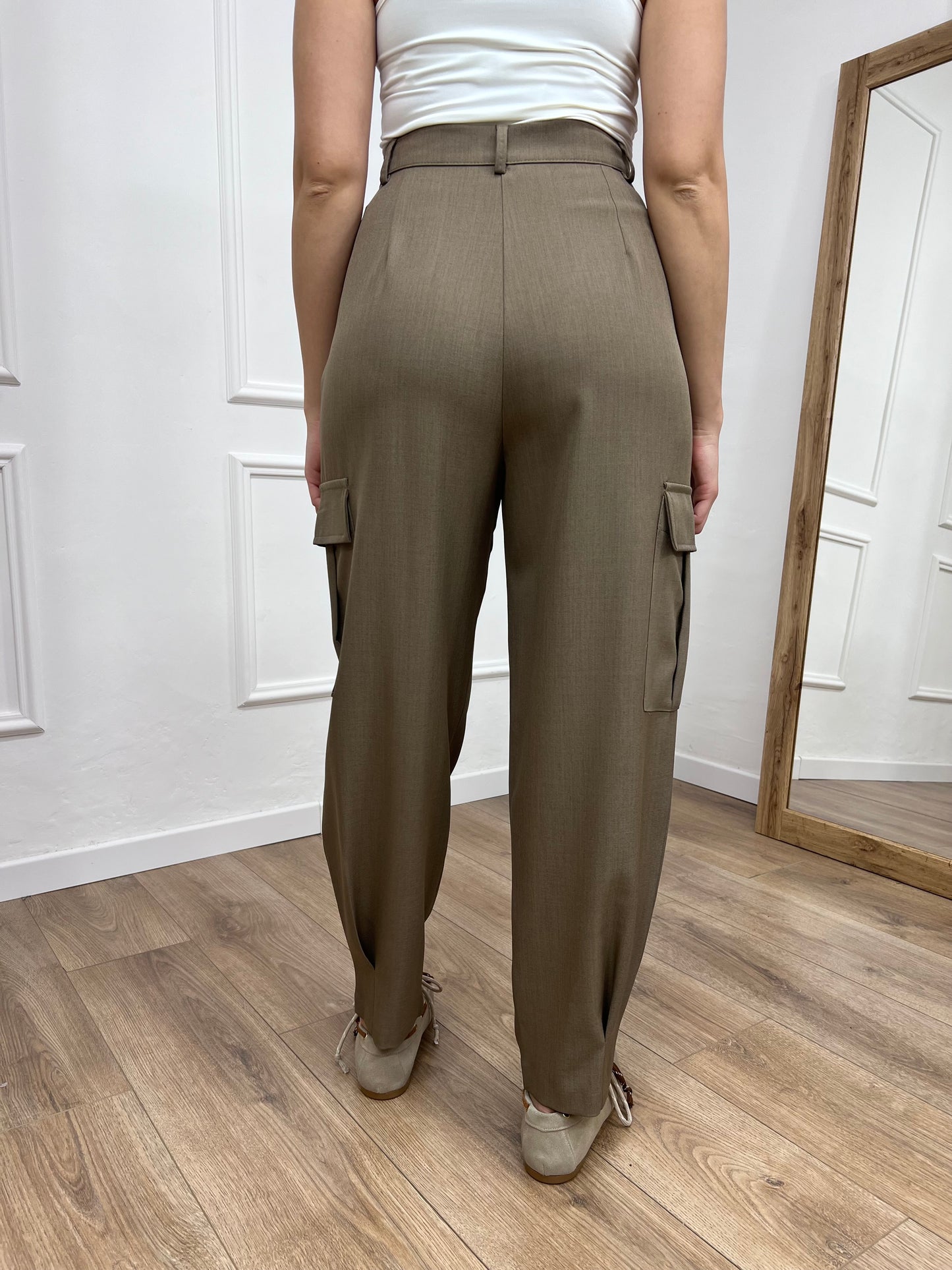 SUSY MIX PANTALONE VITA ALTA CARGO CECILIA CACHA