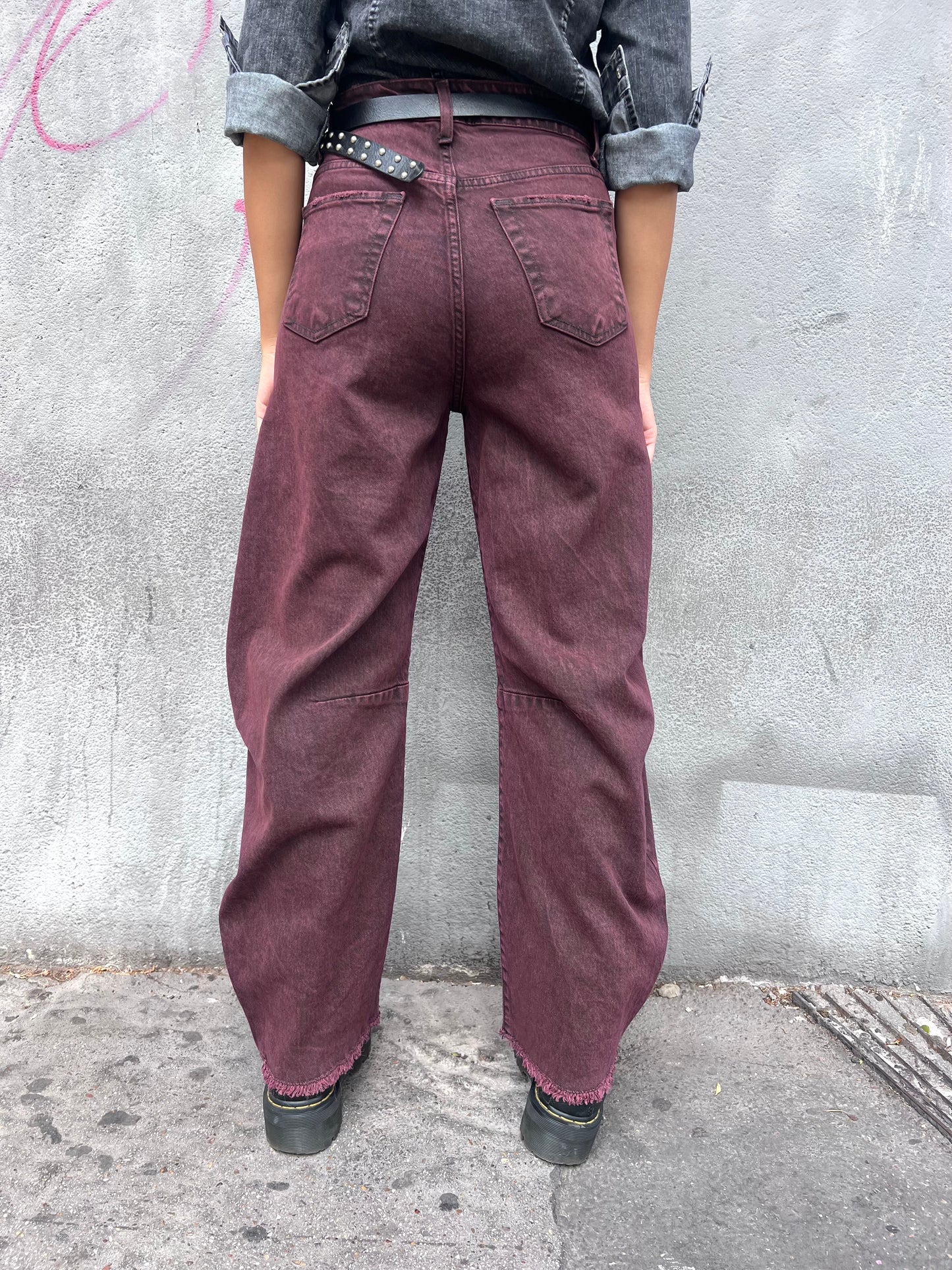 SUSY MIX DENIM VITA ALTA BALLON MIRIAM VINO