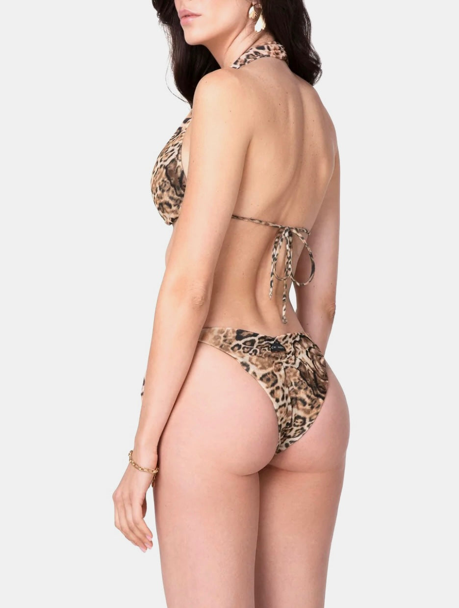 CHANGIT BIKINI TRIANGOLO ALTO E SLIP AMERICANO ANIMALIER