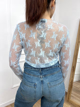 MAGLIA PIZZO MANICOTTI ROBERTA CIELO SUSY MIX