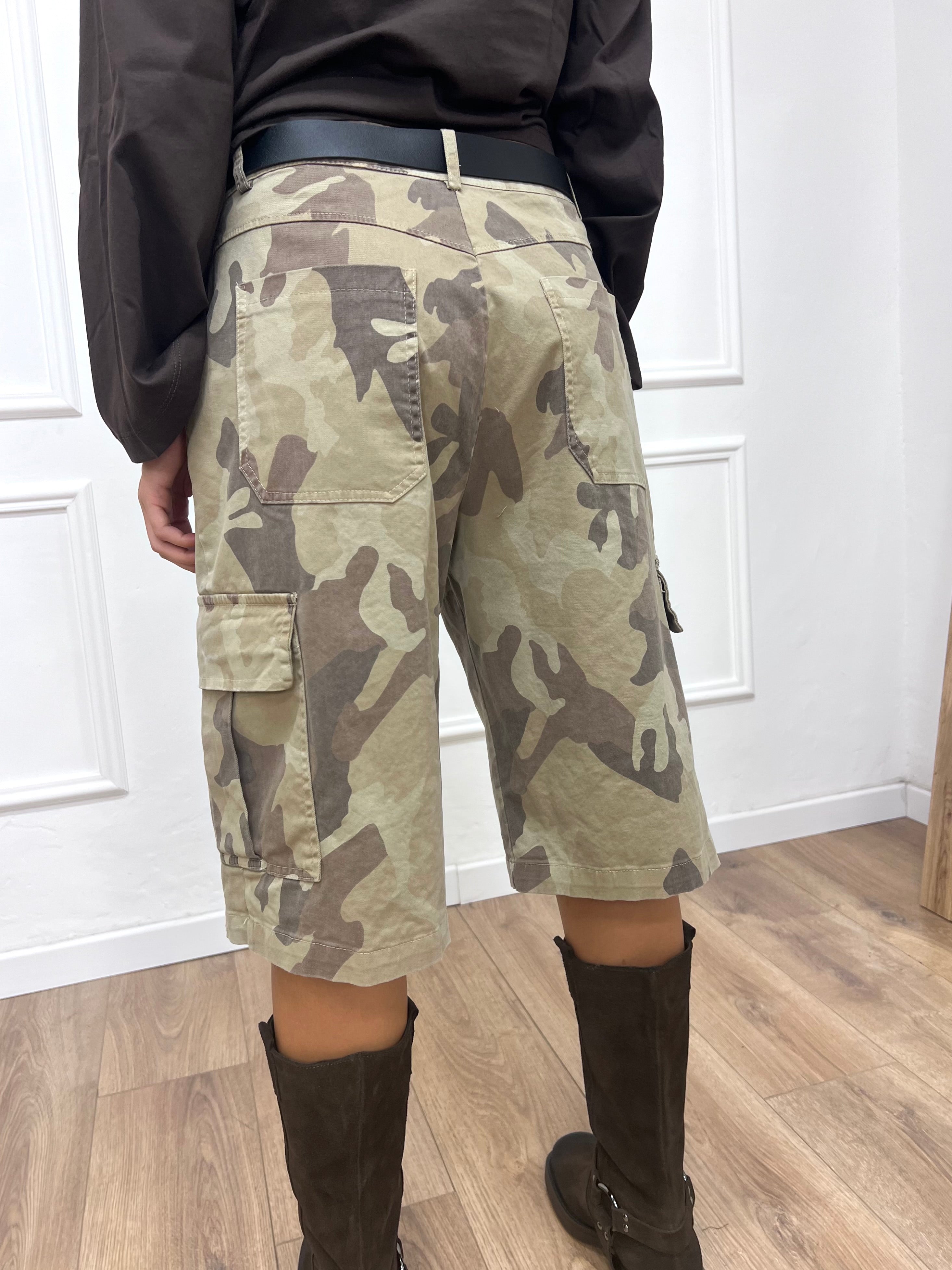 BERMUDA CARGO CAMOUFLAGE SUSY MIX