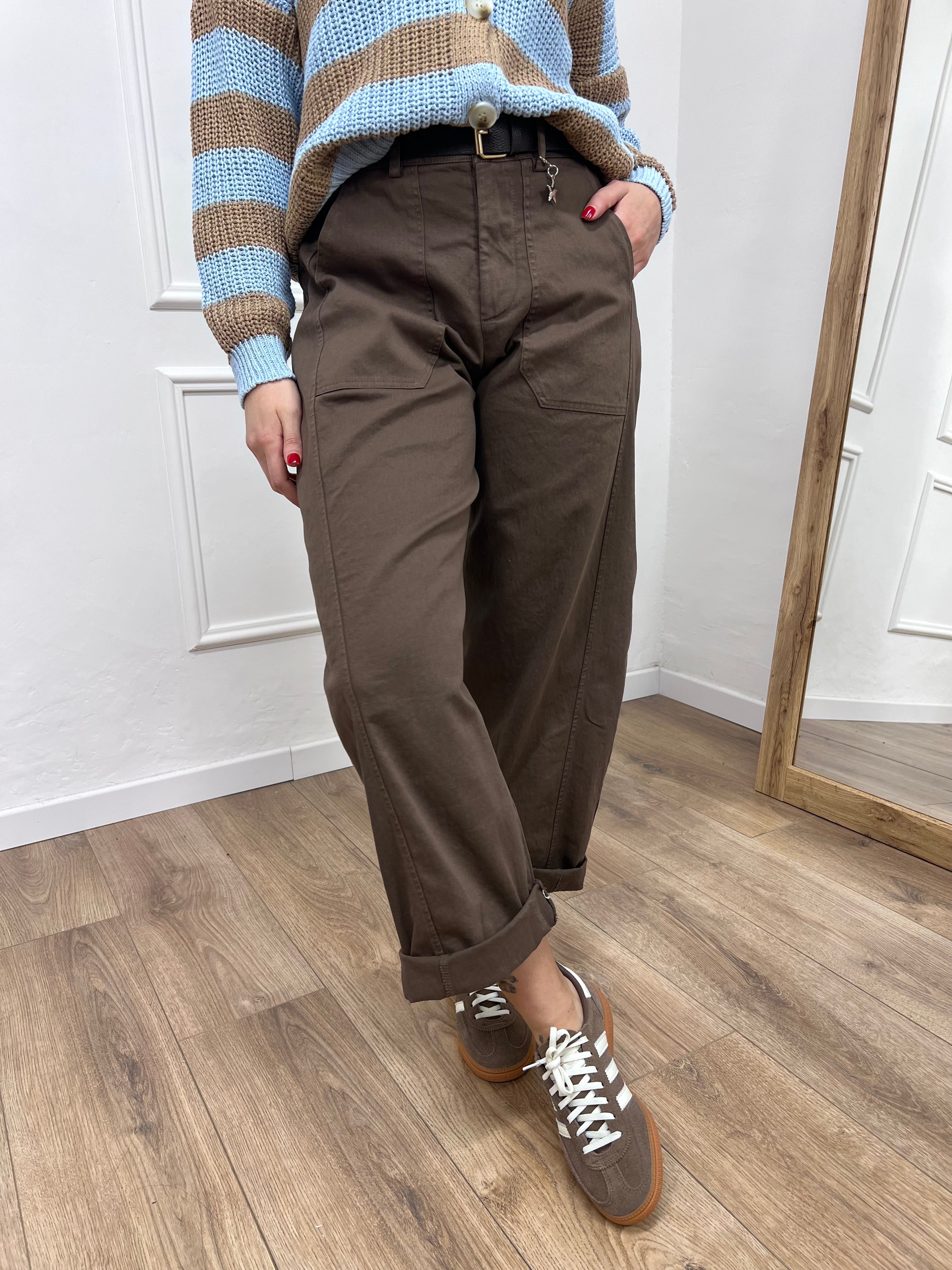 PANTALONE COTONE BALLON  STELLINA MORO SUSY MIX