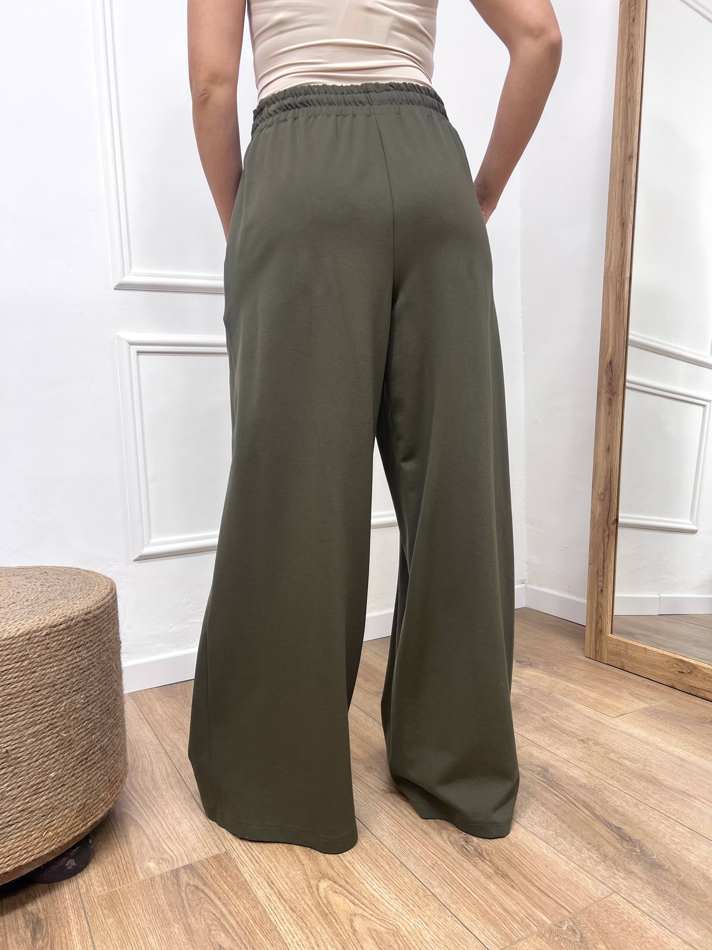 PANTALONE PALAZZO PUNTO MILANO MILITARE MOTEL