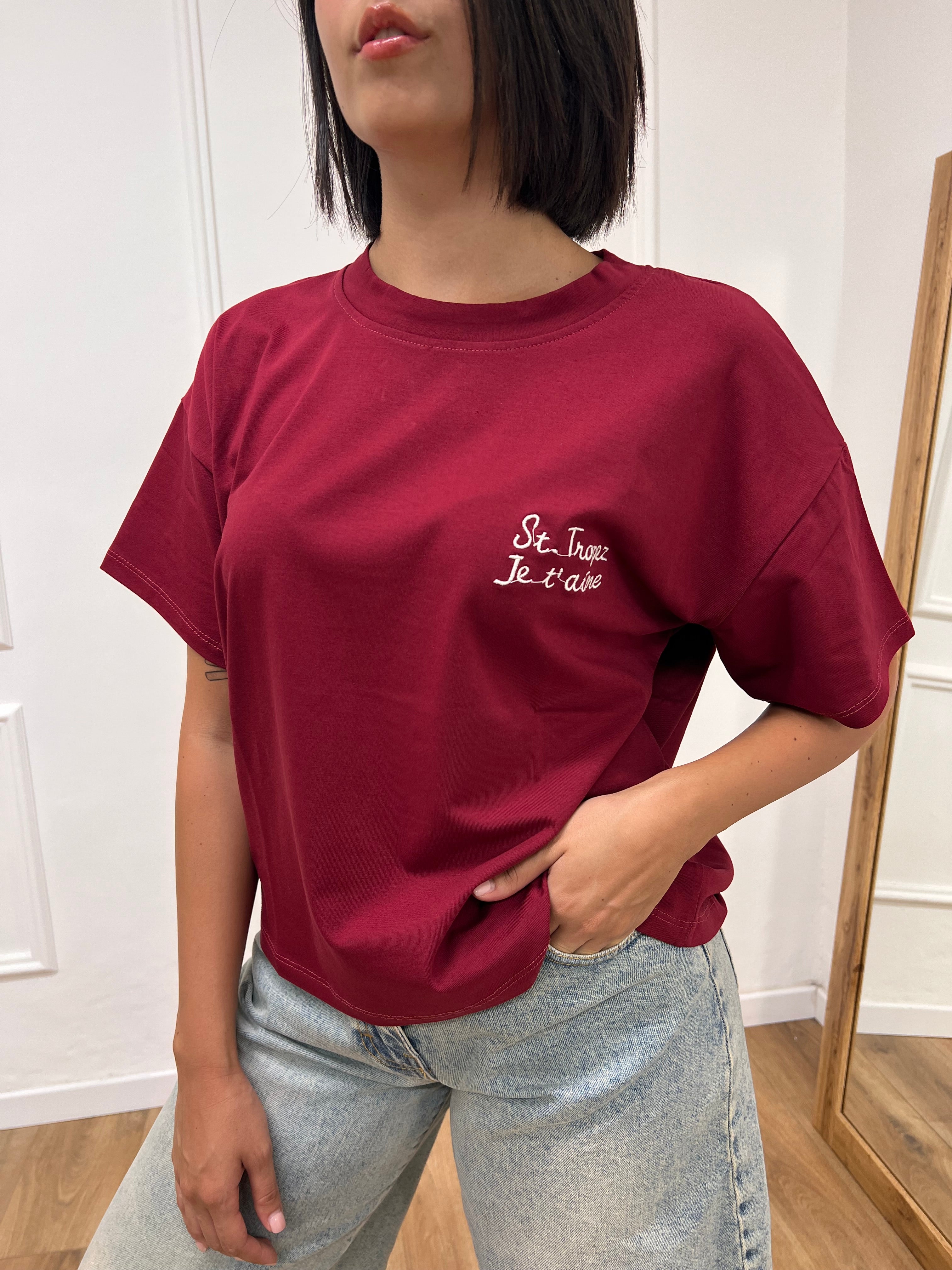 T-SHIRT M/C GIROCOLLO ST. TROPEZ INDIA MOTEL