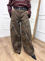 PANTALONE BARREL CARGO CAMOUFLAGE SUSY MIX