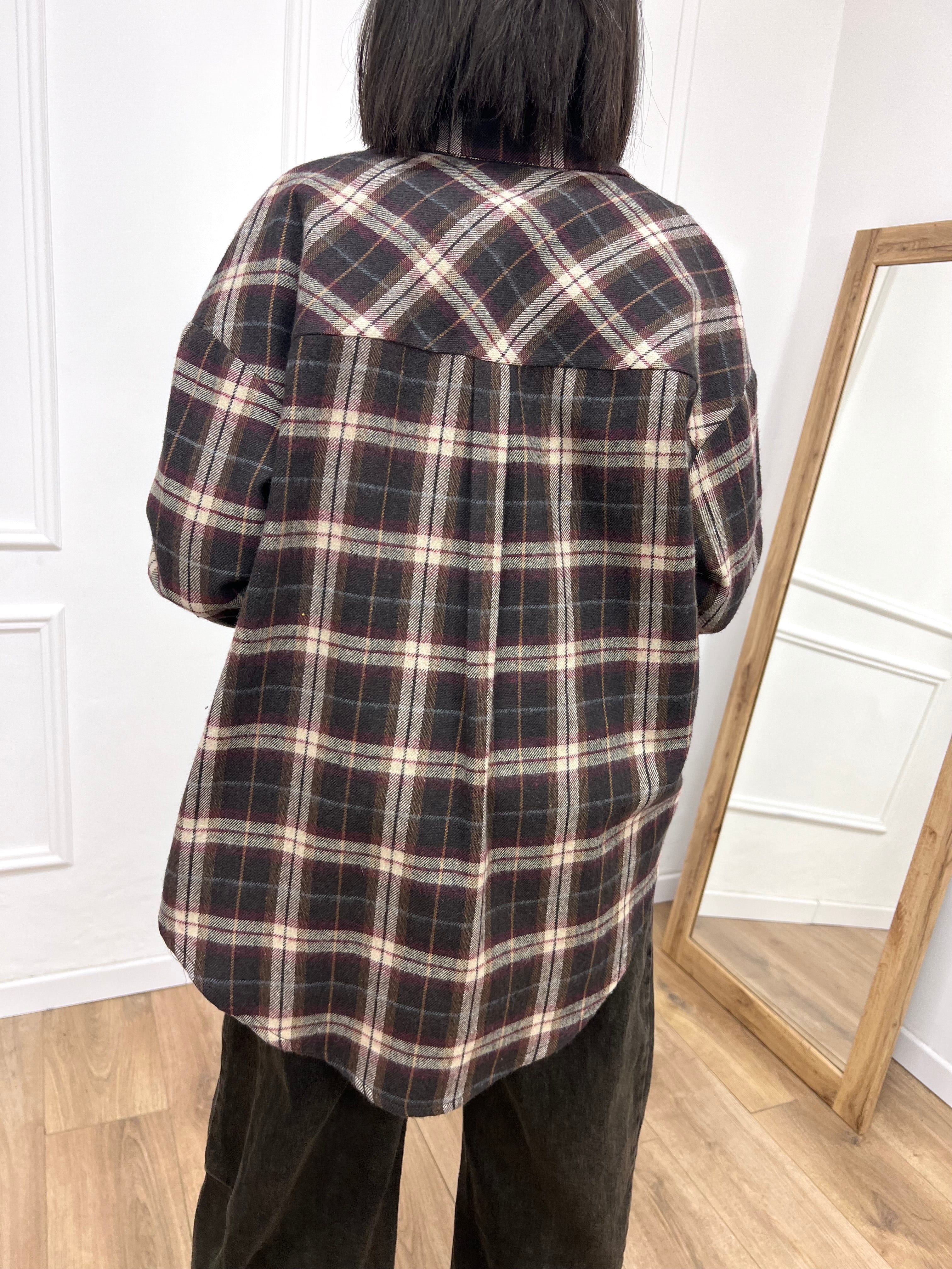 CAMICIA CHECK FLANELLA PAMELA MORO MOTEL