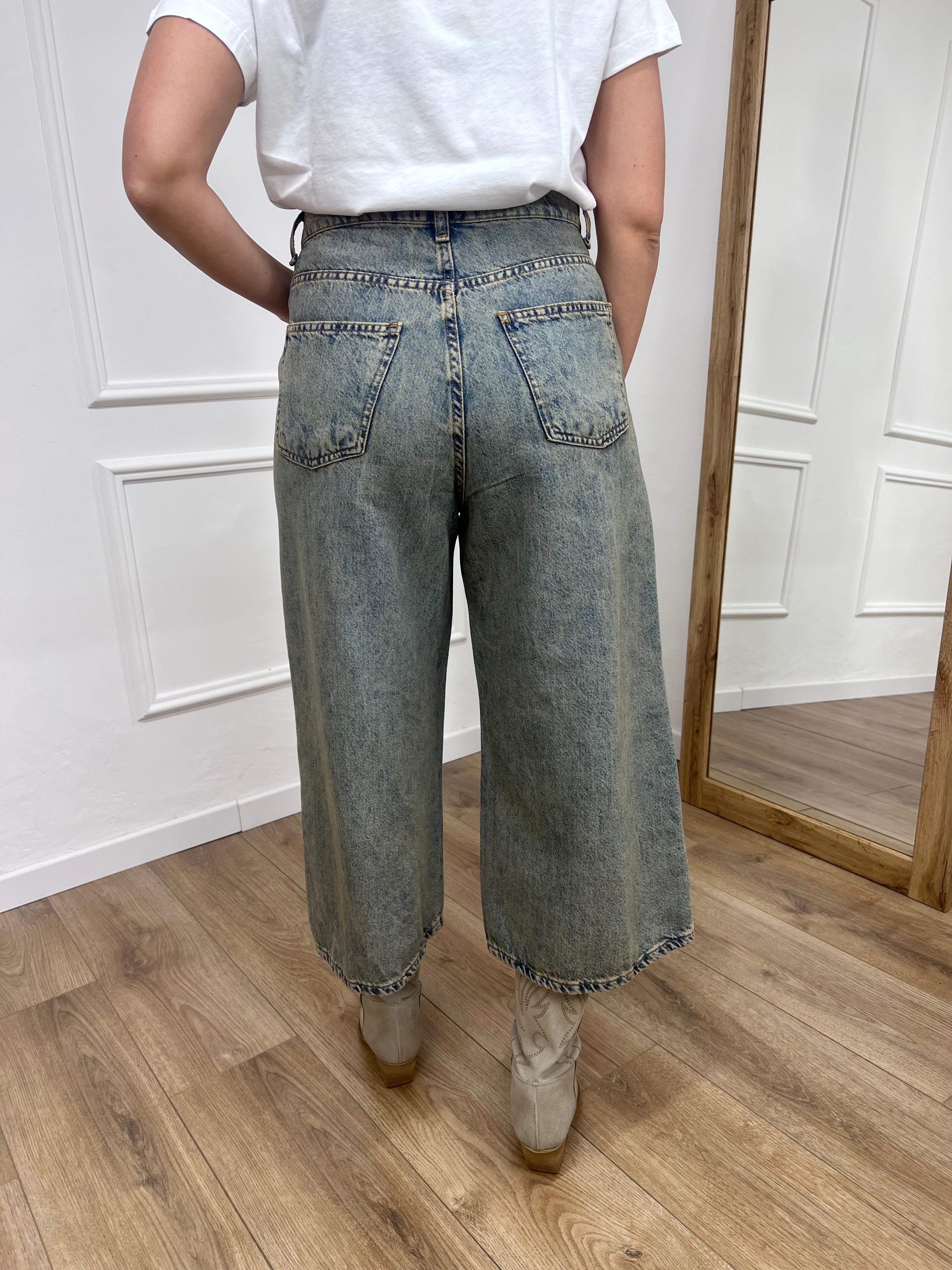 SUSY MIX DENIM BERMUDA PALAZZO MARTY SABBIATO