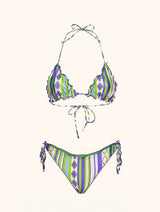 BIKINI TRIANGOLO CON SLIP REGOLABILE VIOLA