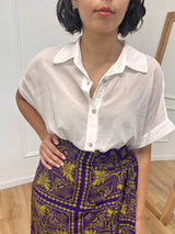 CAMICIA LUNGA MUSSOLA M/C BOTTONI JALE BIANCO SUSY MIX