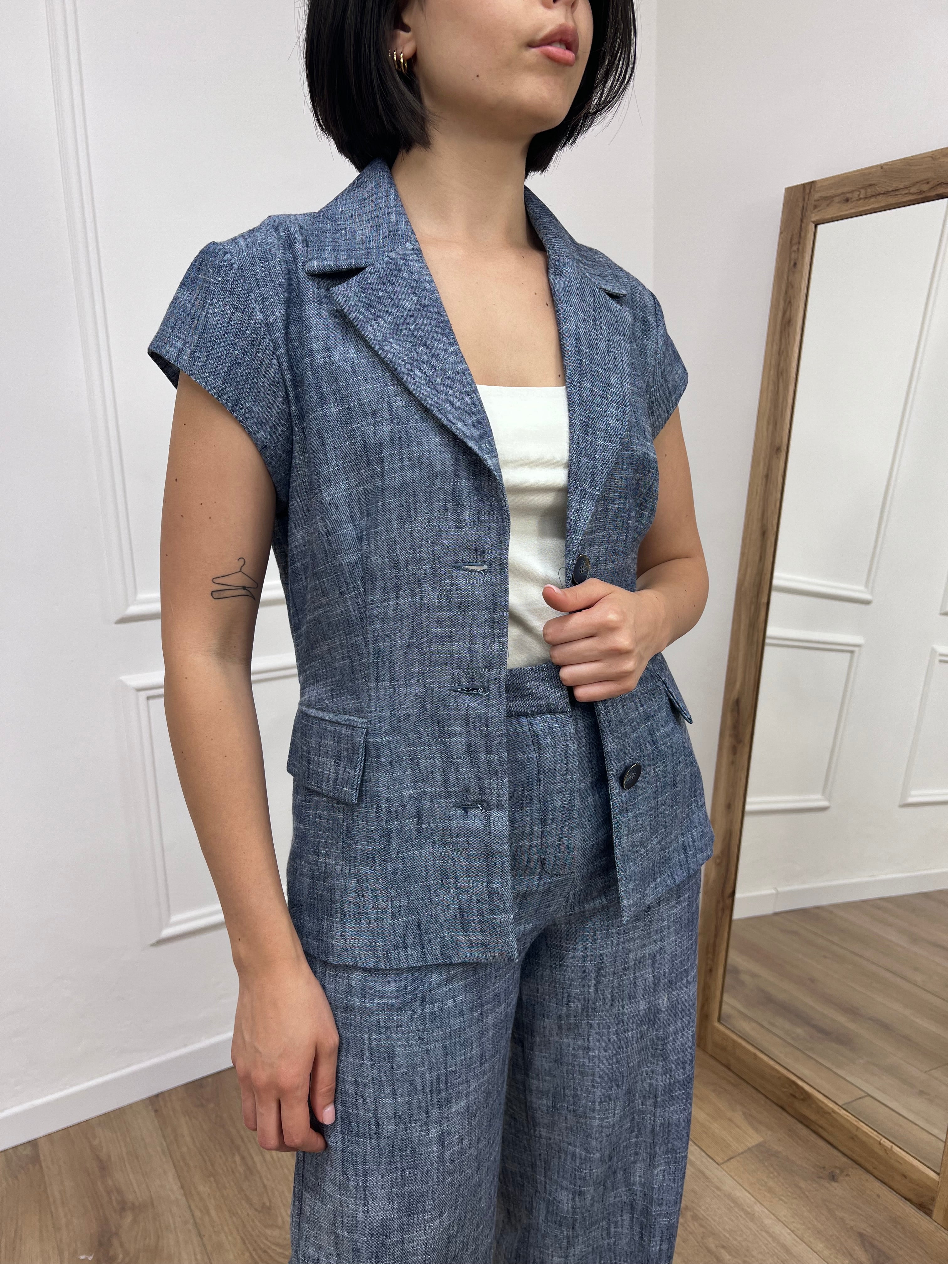 GIACCA M/ALETTA AVVITATA BOTTONI NORA DENIM MOTEL