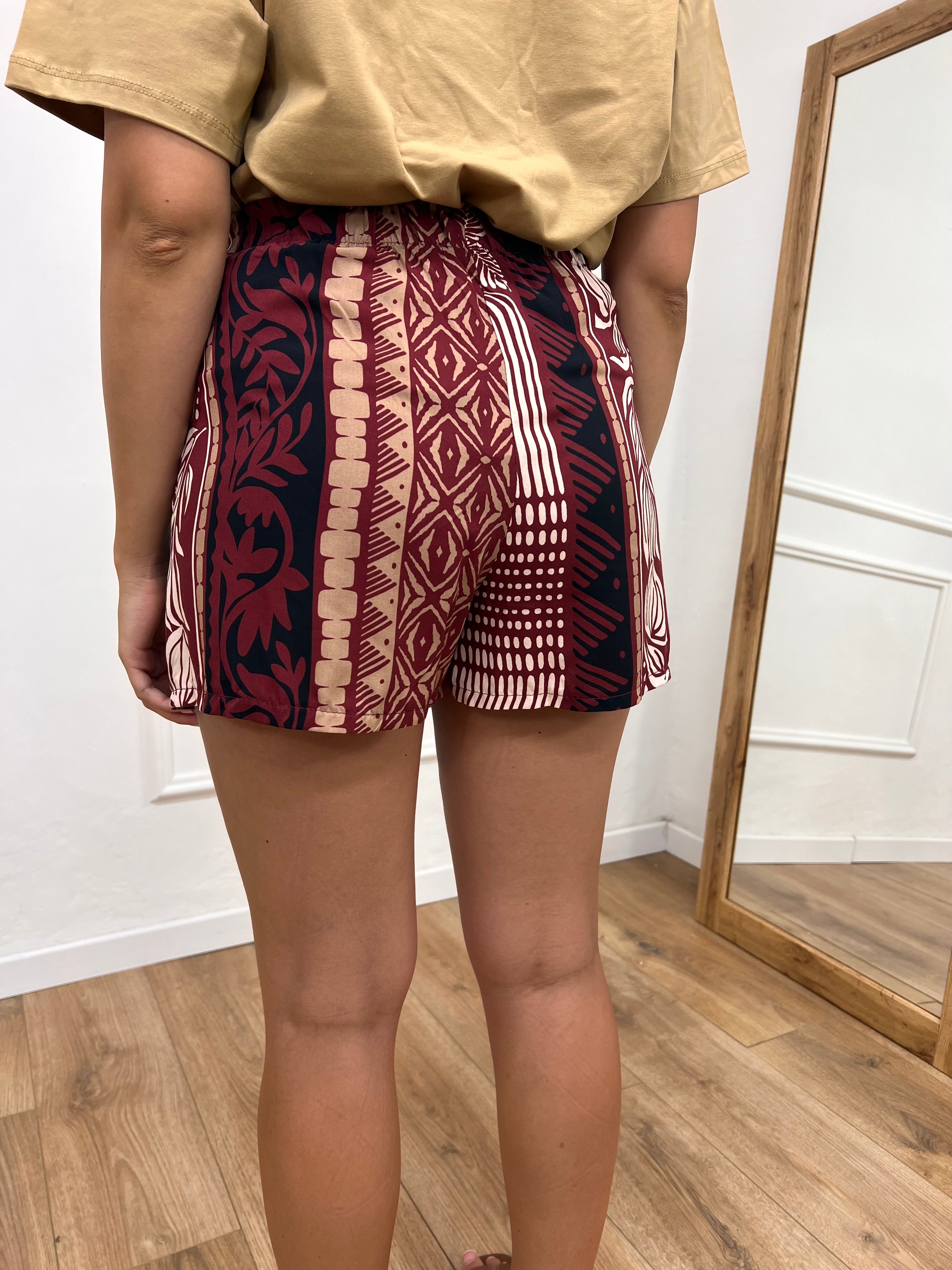 SHORT PAREO STAMPA AFRICA FICO SUSY MIX