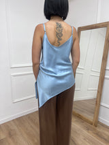 CANOTTA SATIN ASIMMETRICA IRMA CIELO SUSY MIX