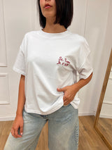 T-SHIRT M/C GIROCOLLO ST. TROPEZ BIANCO MOTEL