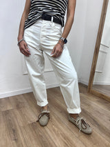 PANTALONE VITA ALTA OVETTO” CUORE” LATTE SUSY MIX