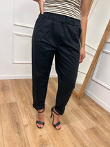 PANTALONE BOY PASSANTI T.PARACADUTE NERO SUSY MIX