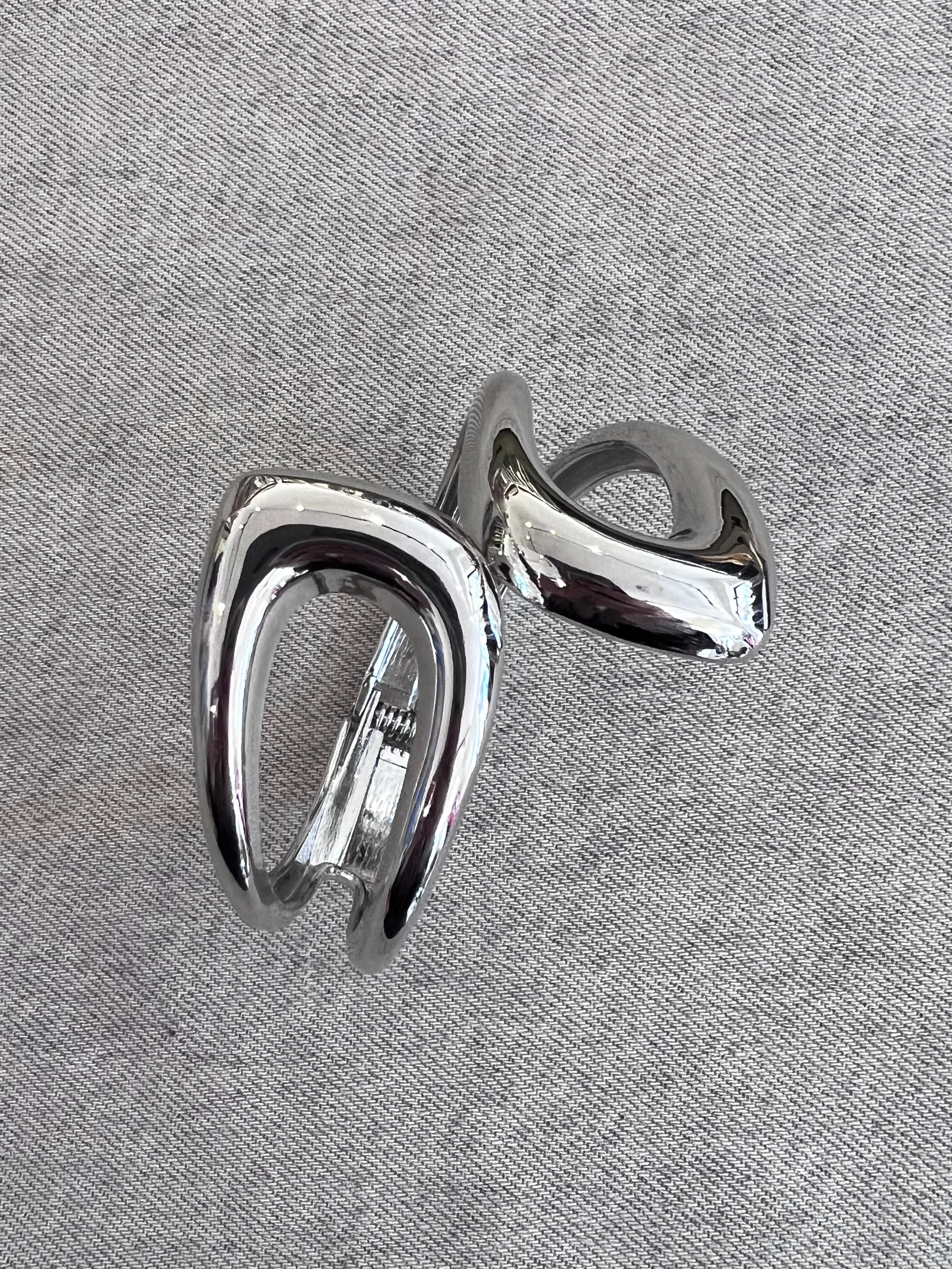 BRACCIALE RIGIDO DETTAGLIO ASIMMETRICO GAIA SILVER