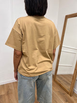 T-SHIRT M/C GIROCOLLO ST. TROPEZ BISCOTTO MOTEL
