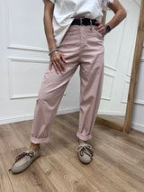 PANTALONE VITA ALTA OVETTO “CUORE” ROSA SUSY MIX