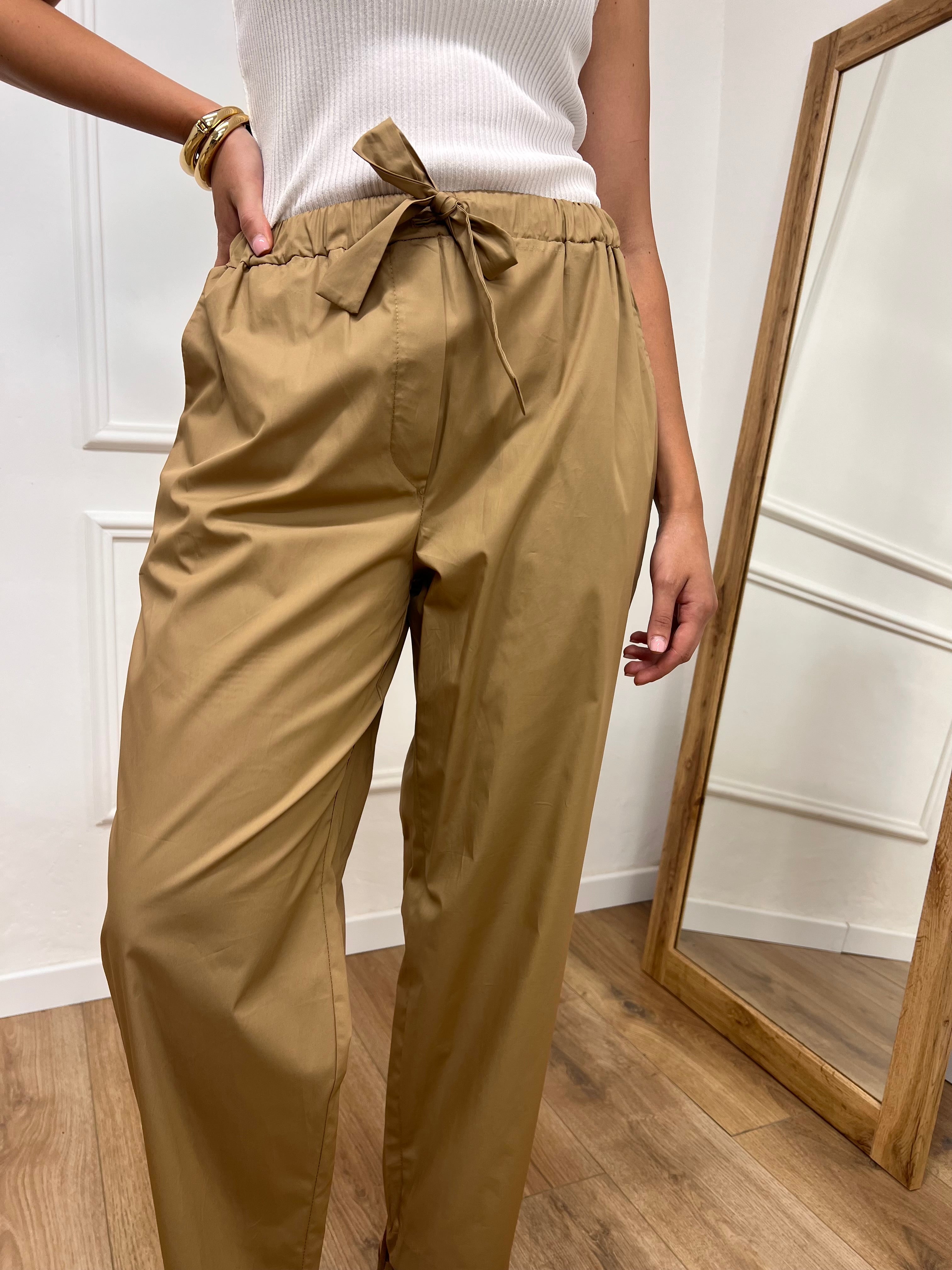 PANTALONE LACCIO TELA PARACADUTE CAMEL MOTEL