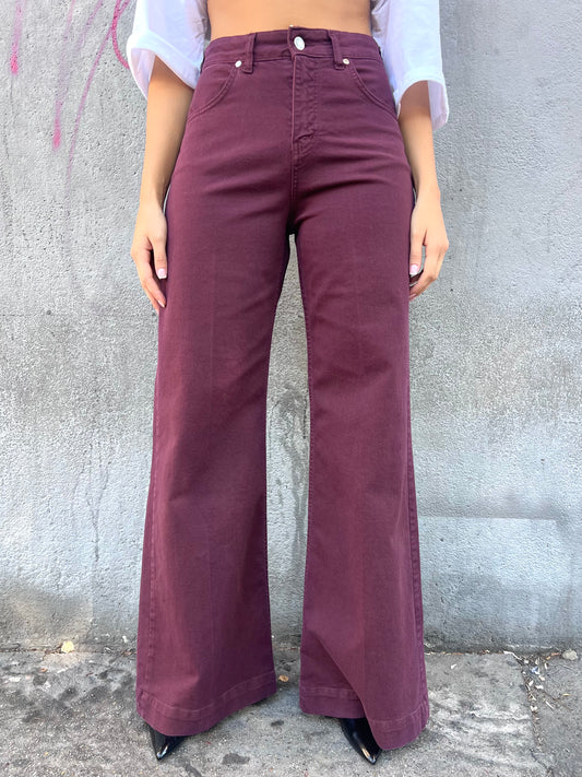 SUSY MIX PANTALONE  VITA ALTA PALAZZO BELLA VINO