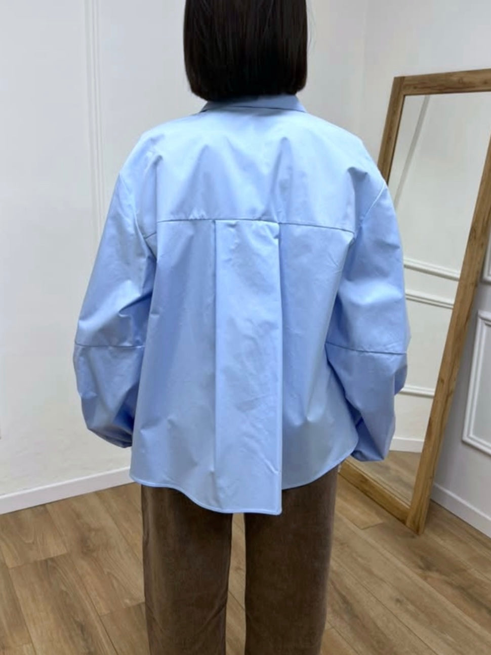 CAMICIA MANICHE PALLONCINO ILA AZZURRO SUSY MIX