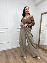 PANTALONE VITA ALTA CARGO ELIA SAFARI SUSY MIX